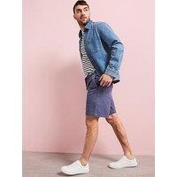 Very Man Garment Washed Bermuda Shorts - Mid Blue