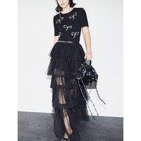 River Island Mesh Tulle Skirt - Black