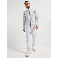 Boss Regular Fit Zip Thru Tracksuit- Light Grey