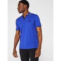 Boss Paddy Pro Regular Fit Tipping Polo Shirt - Bright Blue