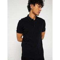 Boss Paddy Regular Fit Tipped Polo Shirt - Black