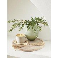 Michelle Keegan Home Travetine Large Round Tray - 25Cm