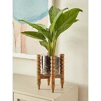 Very Home Rustic Harmony Bobbin Stand With Glass Planter