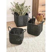 Very Home Square Basket Set 3 - 37/32/27Cm