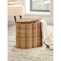 Very Home Scalloped Basket With Lid