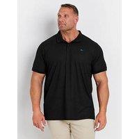 Badrhino Poly Pique Golf Polo Shirt - Black