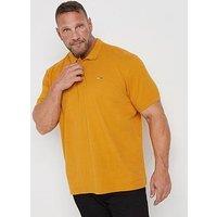 Badrhino Big & Tall Plain Polo Shirt - Yellow