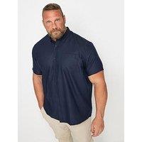 Badrhino Oxford Short Sleeve Shirt - Blue