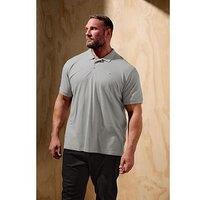 Badrhino Big & Tall Fine Stripe Polo Shirt - Blue