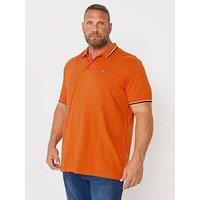 Badrhino Br Tipped Polo Shirt - Orange
