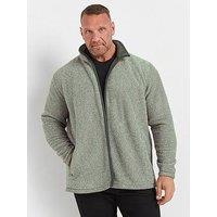 Badrhino Textured Fleece Jacket - Grey