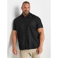 Badrhino Oxford Short Sleeve Shirt - Black
