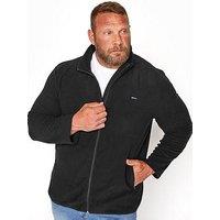 Badrhino Zip Thru Fleece Jacket - Black