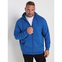 Badrhino Zip Through Hoodie - Blue