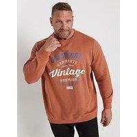 Badrhino Authentic Crew Neck Sweatshirt - Orange
