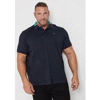 Badrhino Jacquard Polo Shirt - Blue