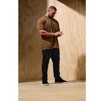 Badrhino Big & Tall Plain Polo Shirt - Brown