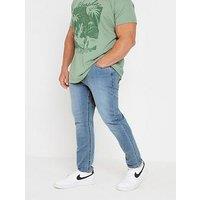 Badrhino Br Light Blue Stretch Slim Fit Jeans 32"