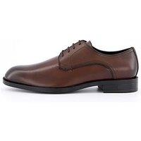Boss Tayil Leather Lace Derby Shoes - Brown
