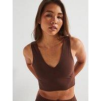 Fp Movement Womens Training Never Better Crop Cami Tank - Brown