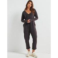 Fp Movement Womens Hot Shot Long Sleeve All-In-One - Black