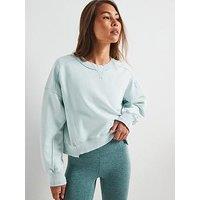 Fp Movement Womens Intercept Pullover Sweat - Arctic Snow - Blue