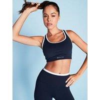 P.E Nation Womens Training Stellar Sports Bra - Black/White