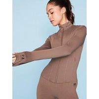 P.E Nation Womens Training Shelter Jacket - Brown