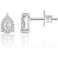 Love Diamond 9K 0.20Ct Lab Grown Diamond Pear Shaped Studs