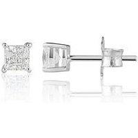 Love Diamond 9K 0.50Ct Lab Grown Diamond Princess Cut Studs
