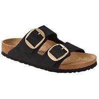 Birkenstock Arizona Big Buckle Nubuck Sandals - Black