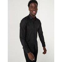 Hugo Kenno Mono Checkerboard Shirt - Black