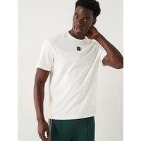 Hugo Dalile Centre Stacked Nickel Logo T-Shirt - Off White