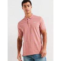 Hugo Donos222 Regular Fit Left Chest Logo Polo Shirt - Pink
