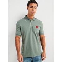 Hugo Dereso232 Slim Fit Left Chest Patch Logo Polo Shirt - Green