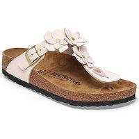 Birkenstock Gizeh Leather Flower Sandal - Pink