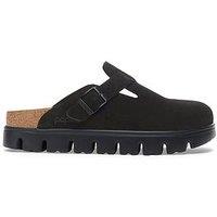 Birkenstock Boston Chunky Suede Clog - Black