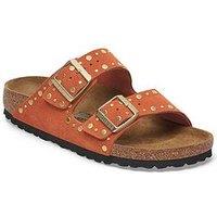 Birkenstock Arizona Rivet Suede Sandal - Rust