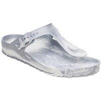 Birkenstock Gizeh Eva Metallic Sandals - Silver