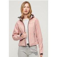 Superdry Hooded Soft Shell Trekker Jacket - Pink