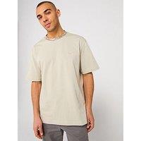 Boss Te Jungle Camo Collar Relaxed Fit T-Shirt - Light Beige