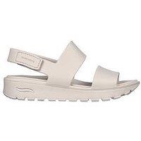 Skechers Arch Fit Footsteps Molded Double Band Sling Back Sandal - Natural