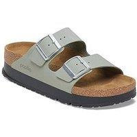 Birkenstock Arizona Flex Platform Nubuck Sandal - Sage