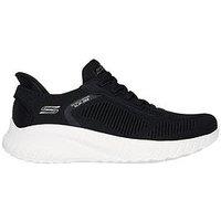 Skechers Bobs Squad Chaos Slip-Ins Engineered Knit Bungee Black