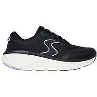 Skechers Dlux Walker 2.0 Trainer - Black Mesh//Lavender