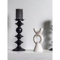 Gallery Direct Sutton Pillar Holder Black Large 140X140X335Mm