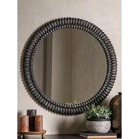 Gallery Direct Pimlico Round Mirror Black 900Mm