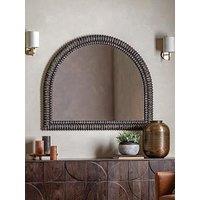 Gallery Direct Pimlico Arch Mirror Black 1200X1000Mm