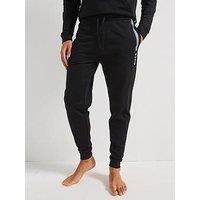 Boss Authentic Cuffed Loungewear Pants-Black