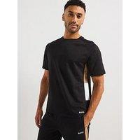 Boss Iconic Corporate Block Regular Fit Loungewear T-Shirt-Black